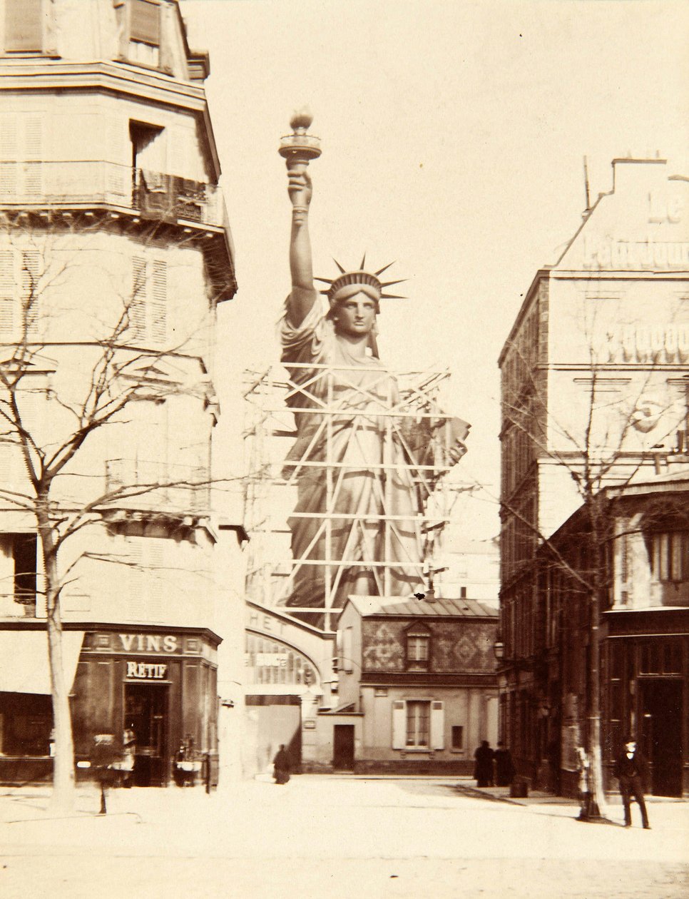 Assemblaggio della Statua della Libertà, Parigi da Albert Fernique