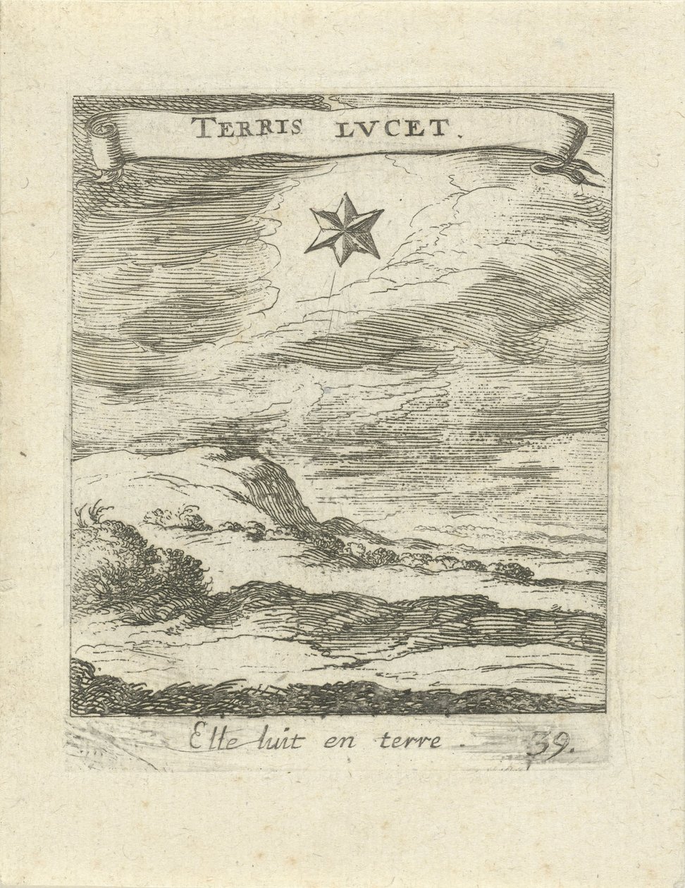 Paesaggio con stella da Albert Flamen