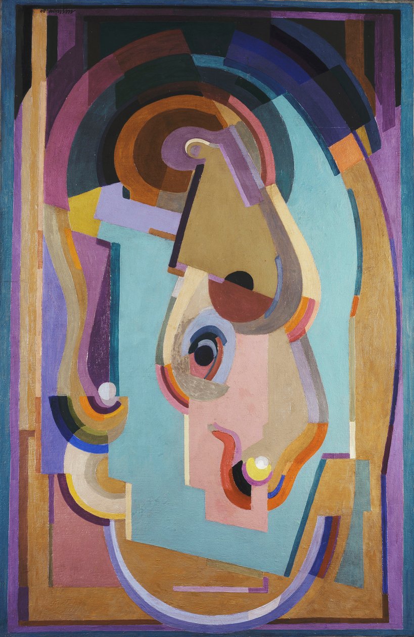 Composizione viola e verde; Composizione viola e verde da Albert Gleizes