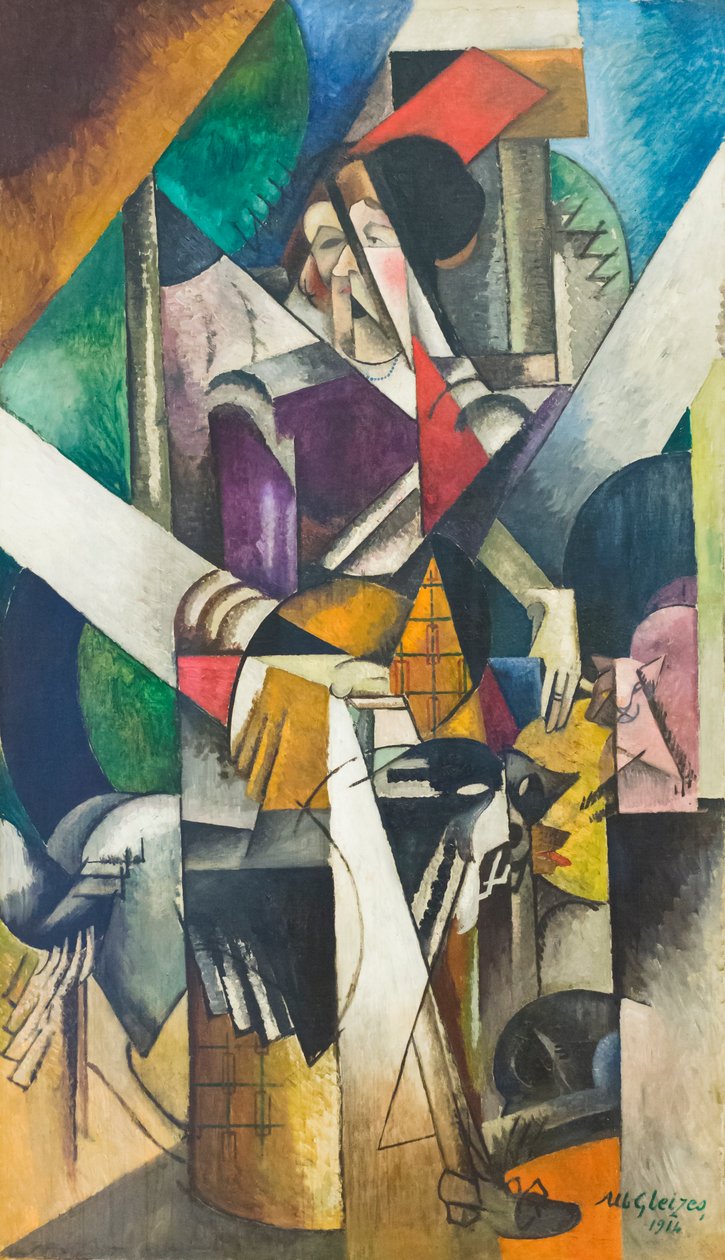 Donna con animali (Madame Raymond Duchamp-Villon) da Albert Gleizes