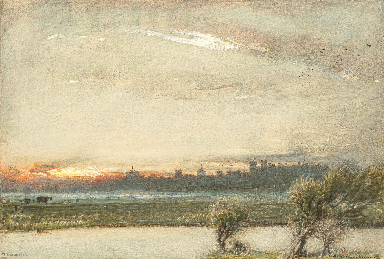 Castello di Arundel, Sussex da Albert Goodwin
