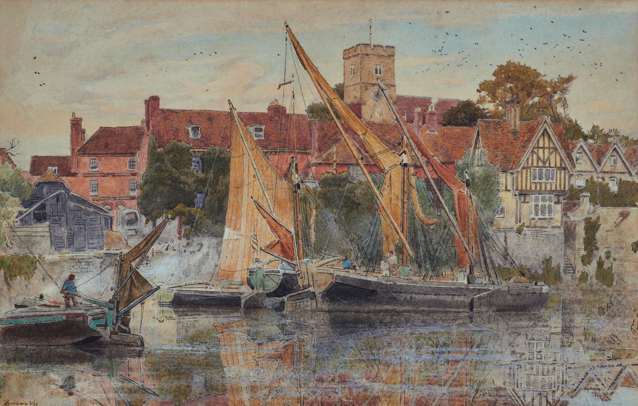 Aylesford sul Medway da Albert Goodwin