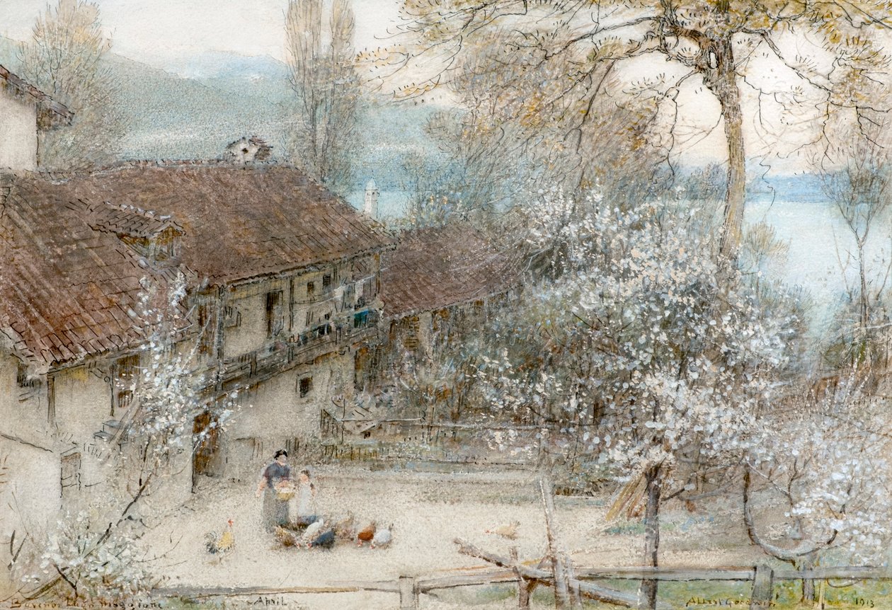 Baveno Lago Maggiore da Albert Goodwin