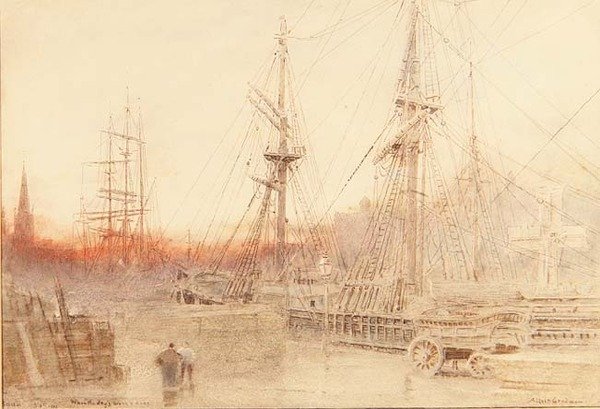 Bristol, quando il lavoro del giorno è finito da Albert Goodwin