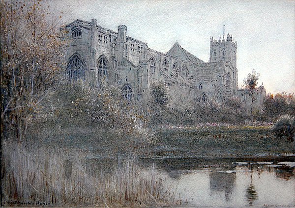Christchurch, Hampshire da Albert Goodwin