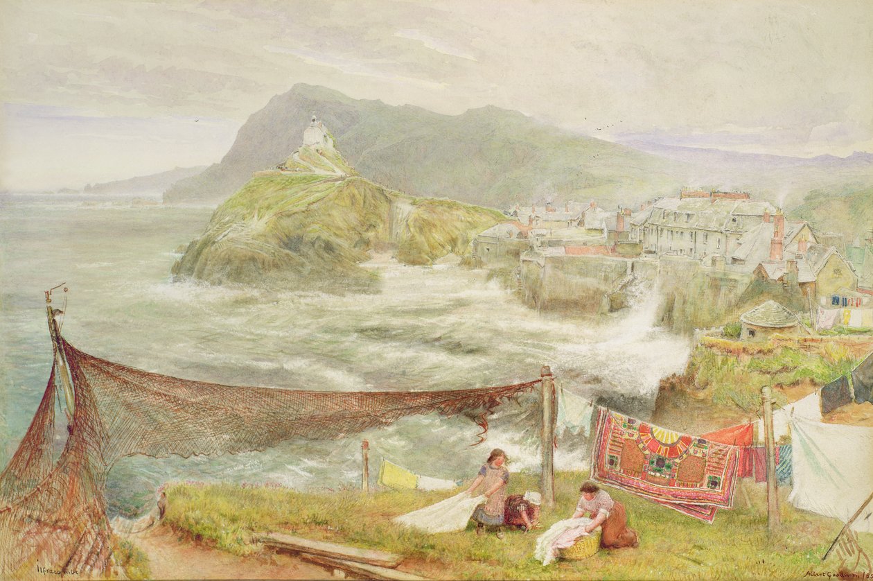 Ilfracombe, Devon, guardando verso Hillsborough da Albert Goodwin
