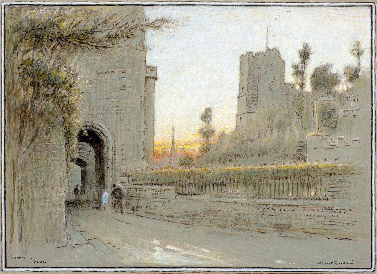 Lewes, Sussex da Albert Goodwin