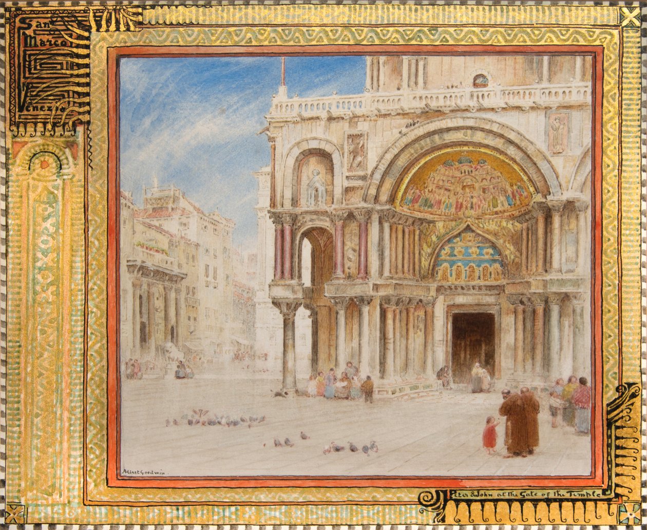 Pietro e Giovanni alla Porta del Tempio, San Marco, Venezia, c.1872 da Albert Goodwin
