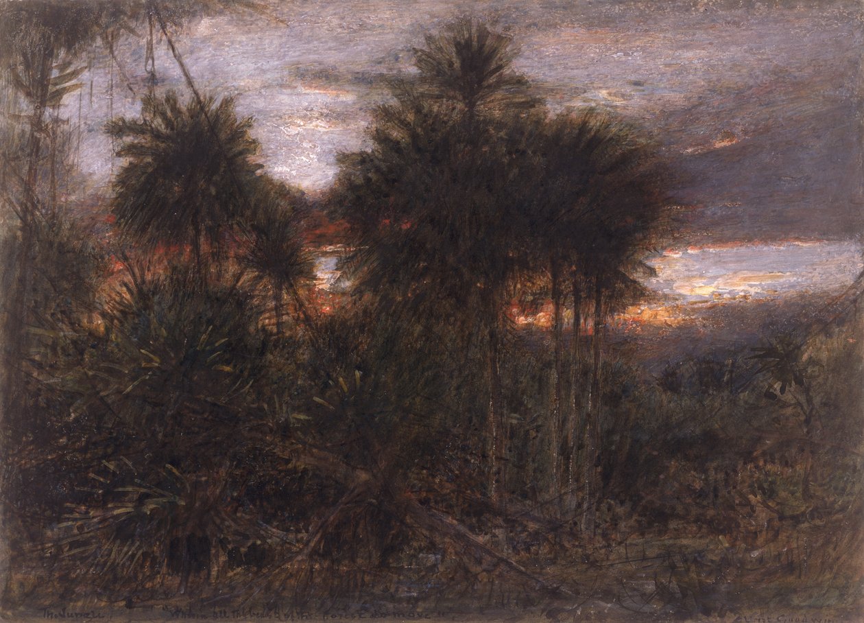 La giungla, dove si muovono tutte le bestie della foresta da Albert Goodwin