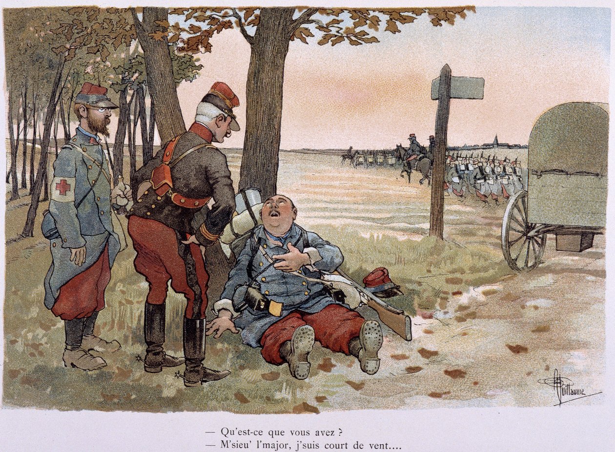 Al 30esimo chilometro - in "Album militare" di Albert Guillaume (1873-1942), ca. 1900 da Albert Guillaume