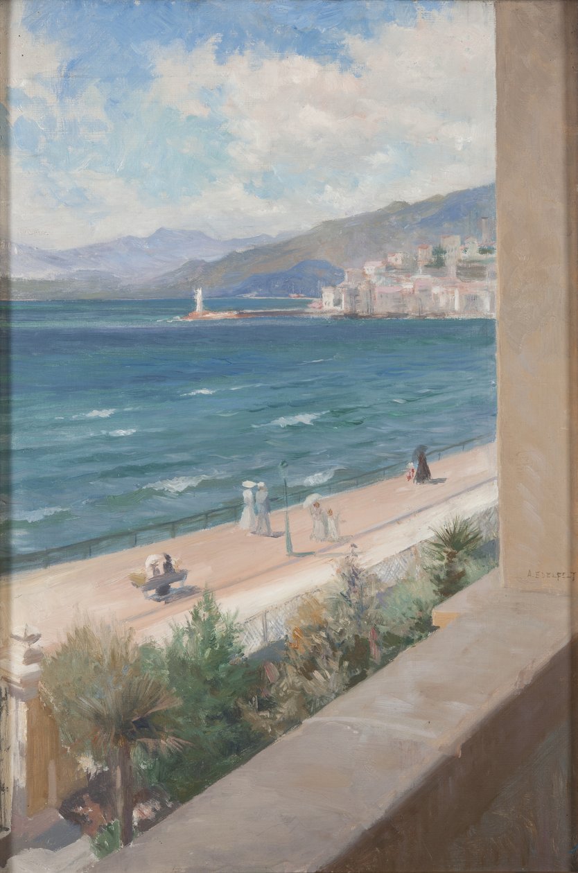 Dalla mia finestra a Cannes, 1891 da Albert Gustaf Aristides Edelfelt