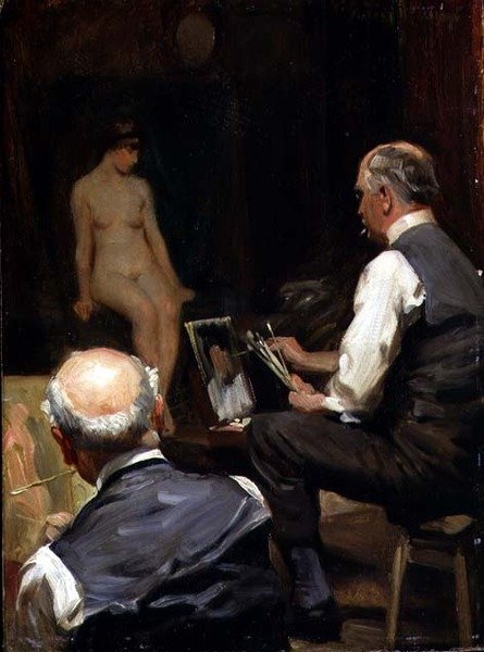 Nello studio da Albert Henry Collings