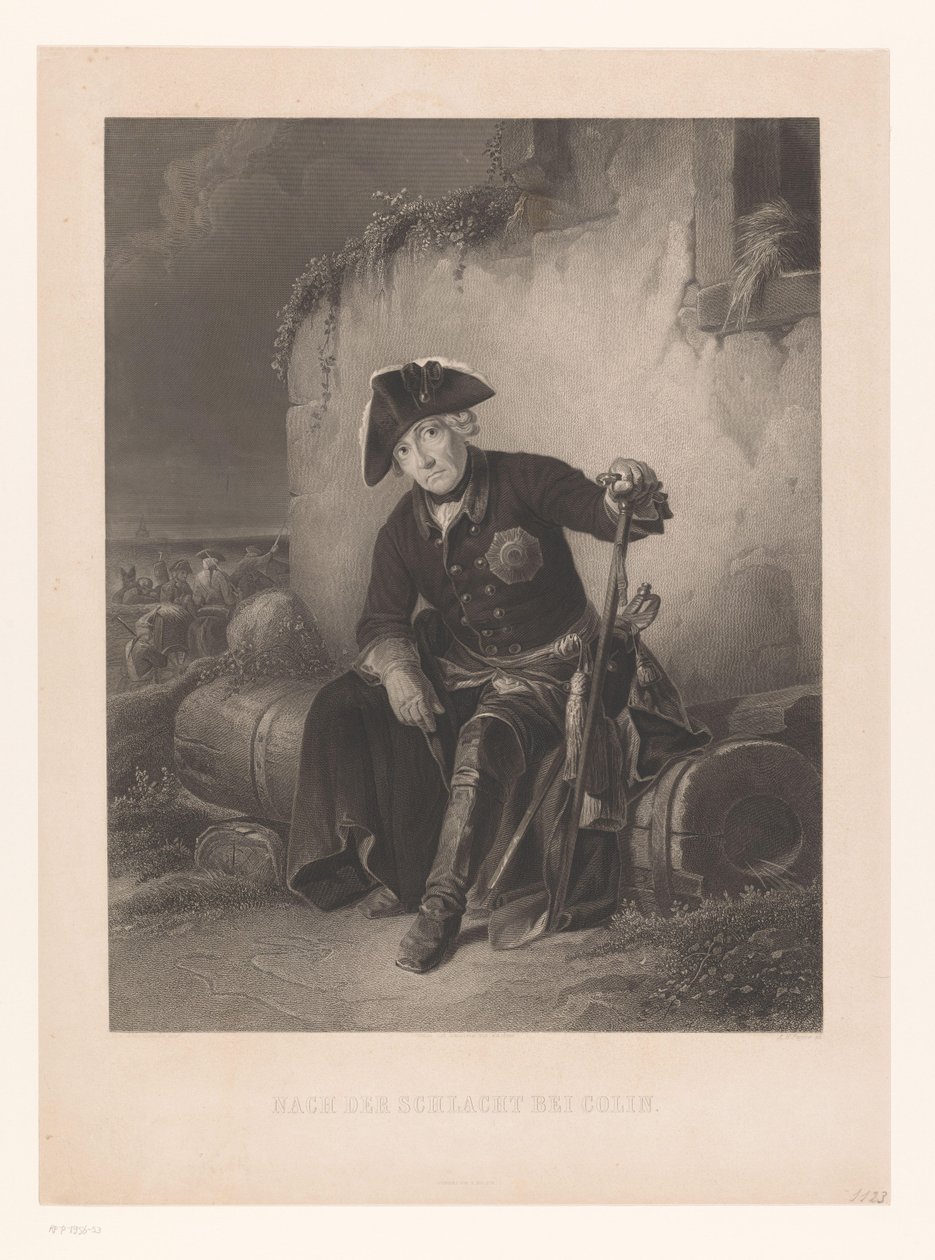 Federico il Grande dopo la battaglia di Kolin da Albert Henry Payne