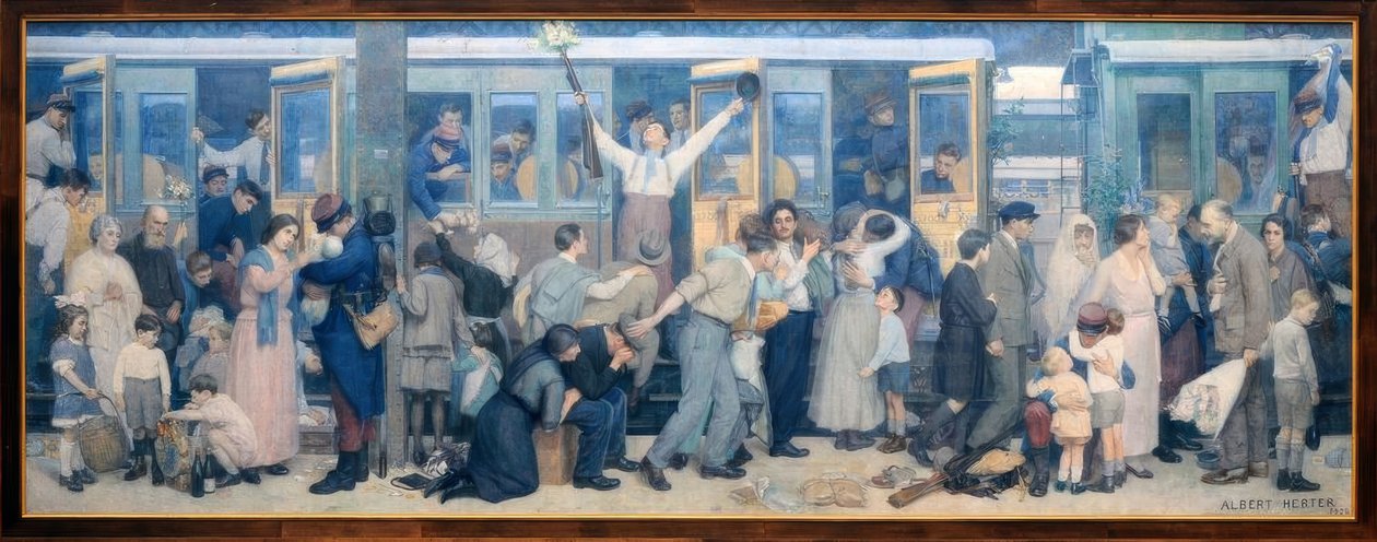 La partenza dei poilus – Agosto 1914 da Albert Herter
