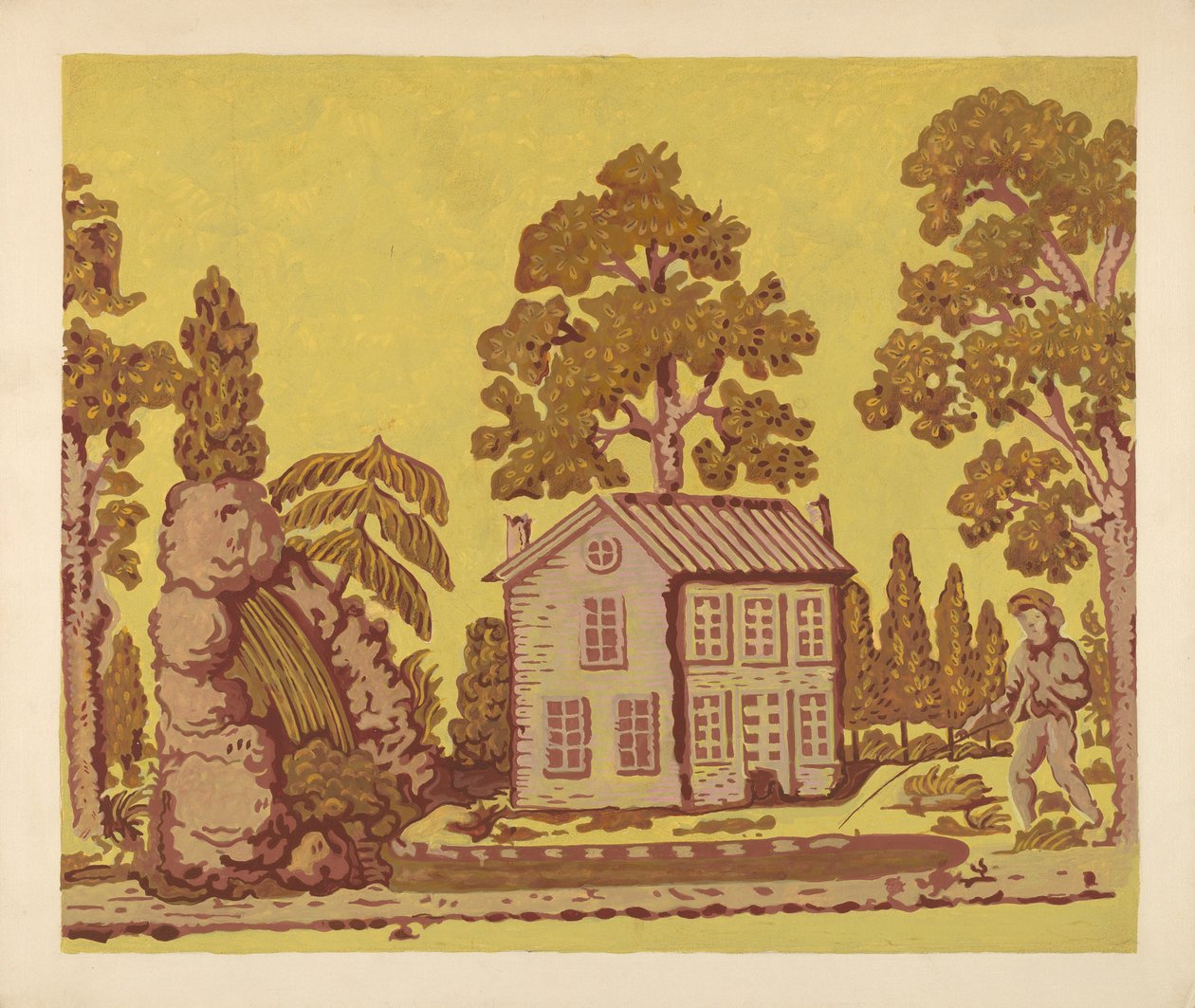 Carta da parati usata come copertura per scatole, c. 1937 da Albert J. Levone