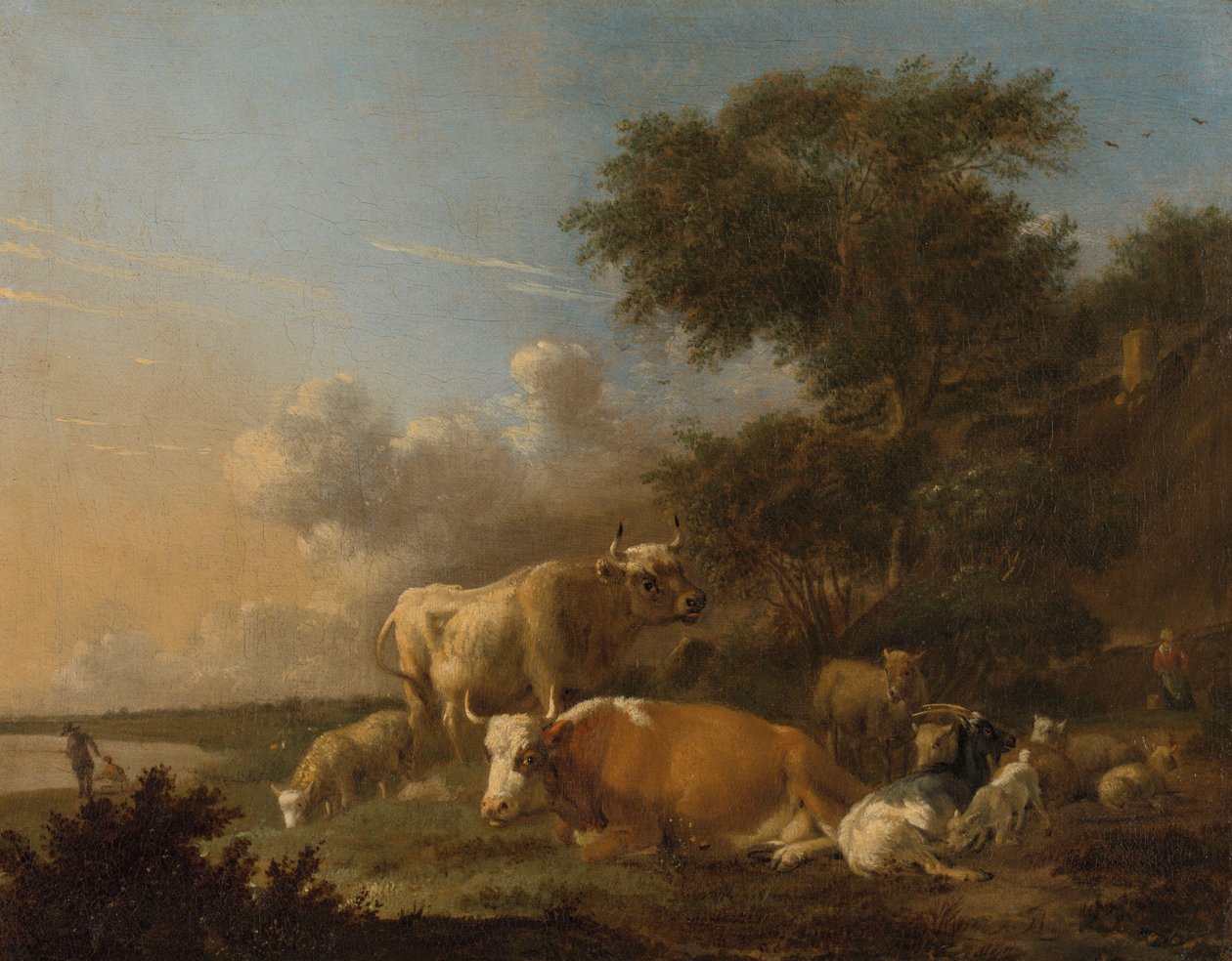 Paesaggio con bestiame da Albert Jansz Klomp