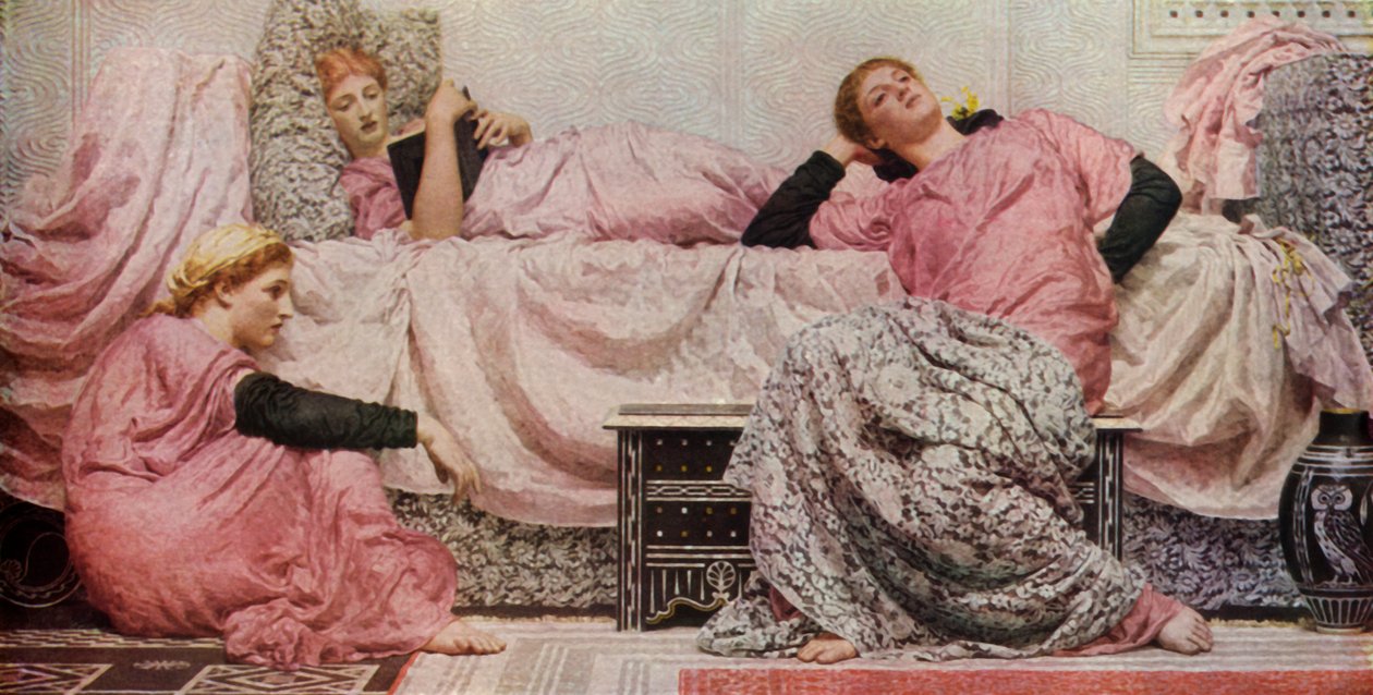 Lettura ad alta voce, 1884, 1936 da Albert Joseph Moore