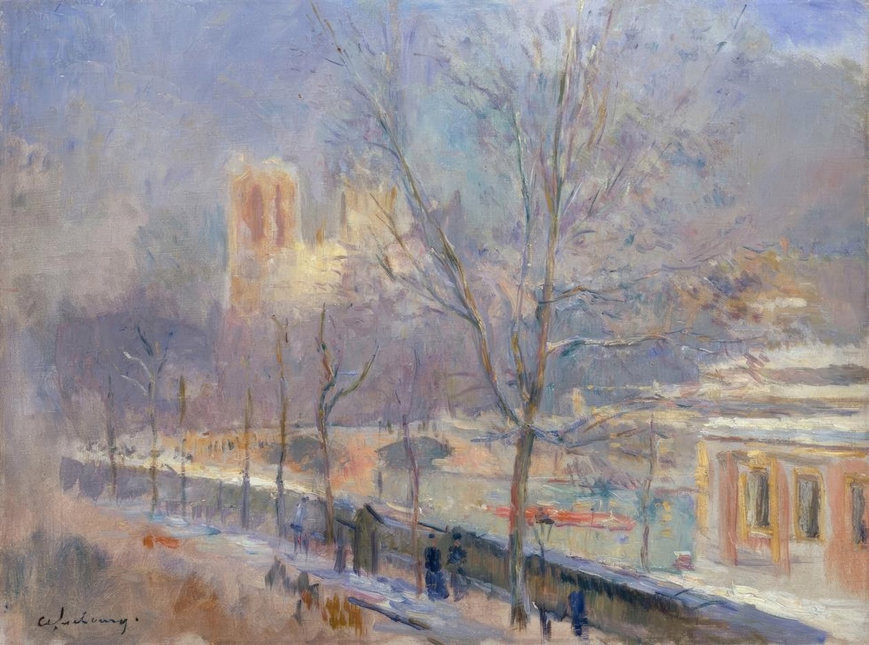 Notre-Dame de Paris vista dal quai de la Tournelle da Albert Lebourg