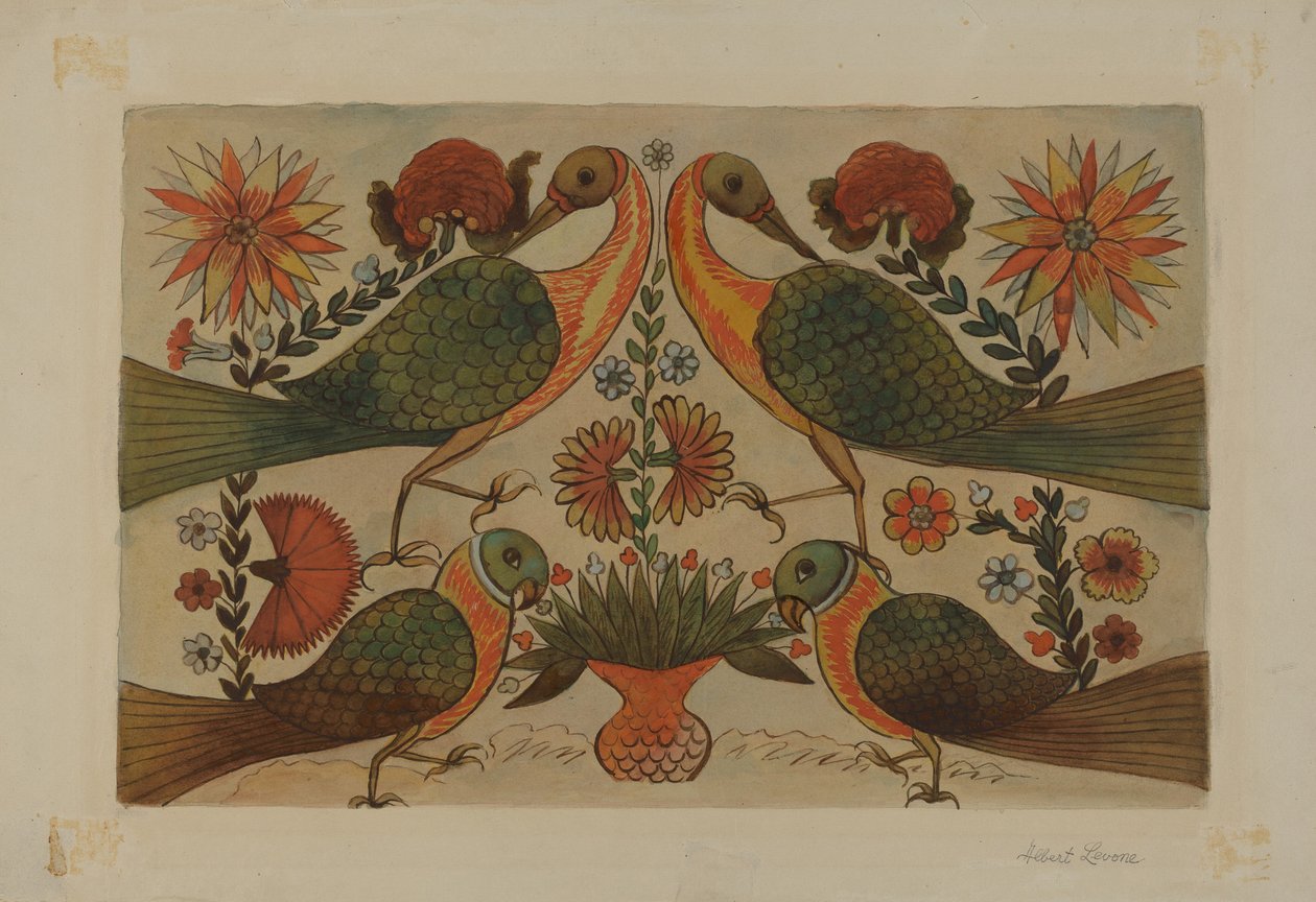 Disegno ad acquerello da Albert Levone