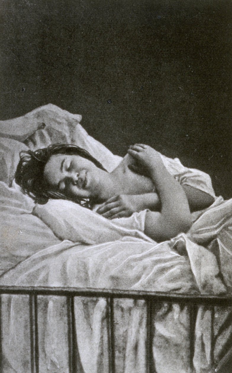 Giovane donna in preda a un attacco di isteria, 1878 da Albert Londe