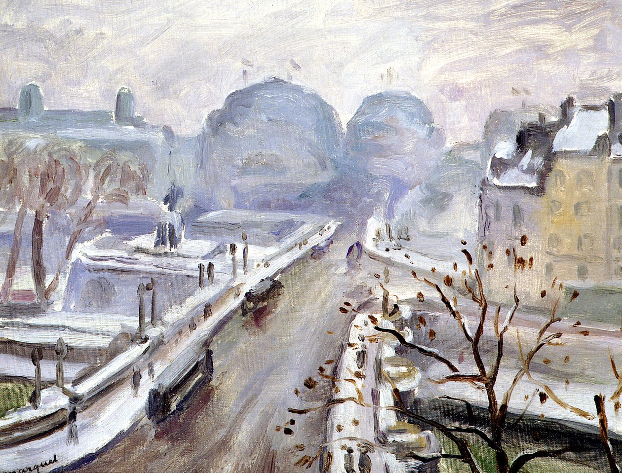 Francese: Pont Neuf sotto la neve da Albert Marquet