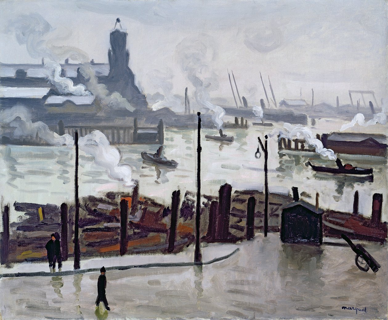 Porto di Amburgo da Albert Marquet