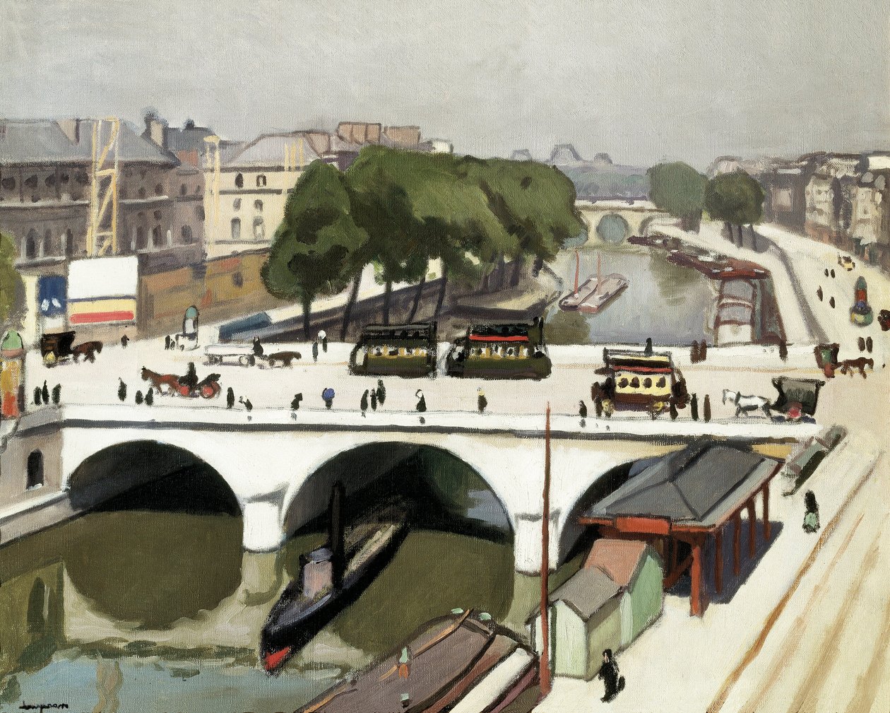 Le Pont Saint Michel a Parigi da Albert Marquet
