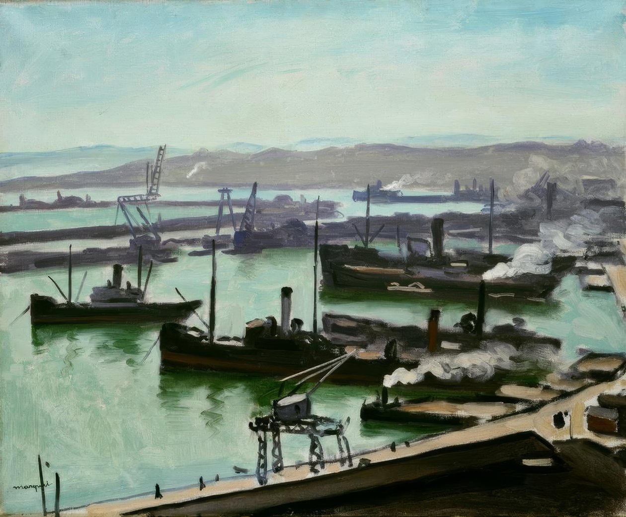 Il porto di Algeri da Albert Marquet