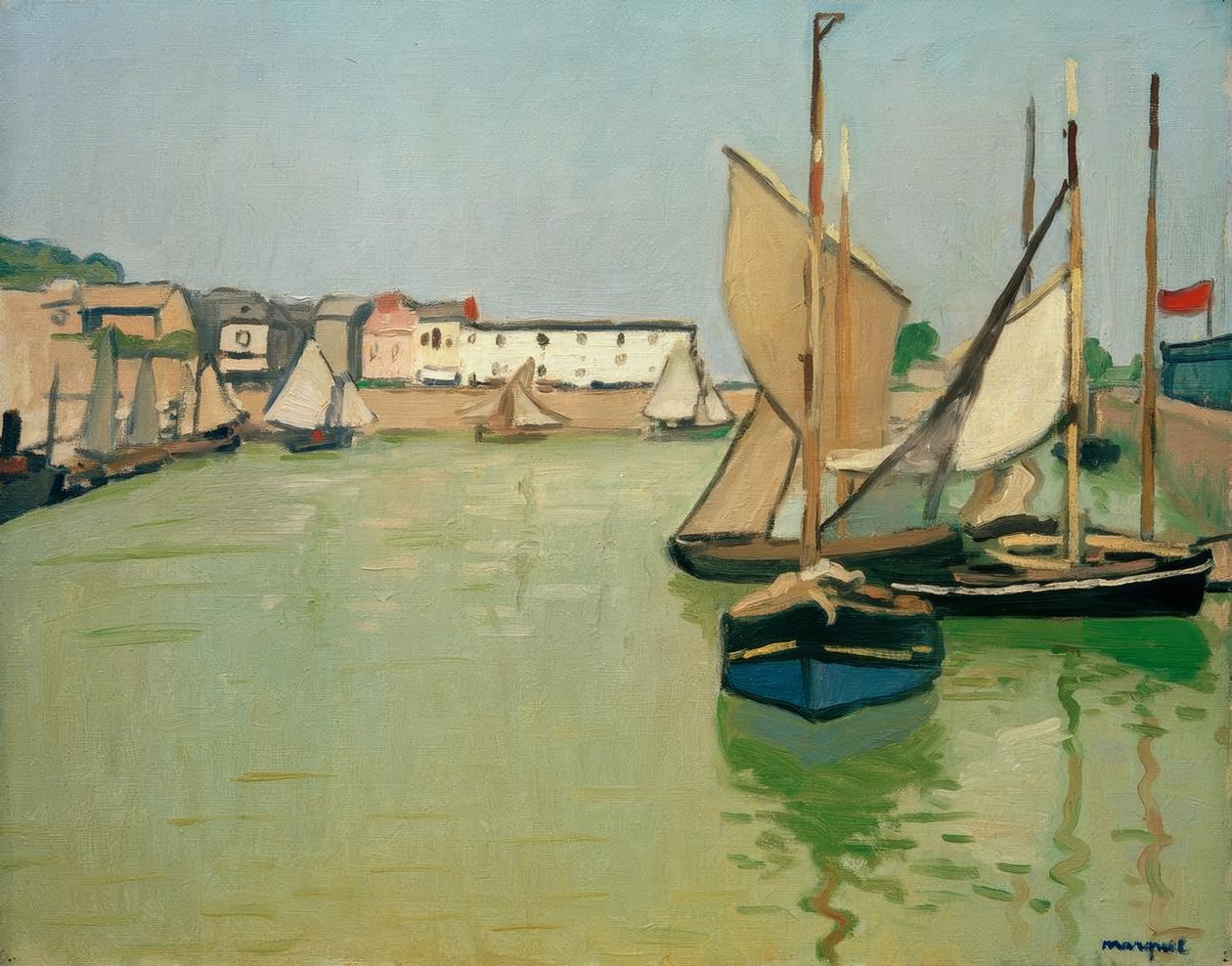 Il porto di Honfleur da Albert Marquet