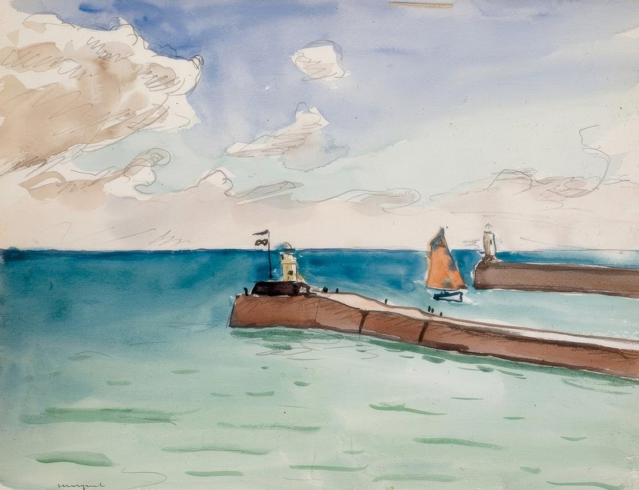 Les Sables d’Olonne, ingresso del porto da Albert Marquet
