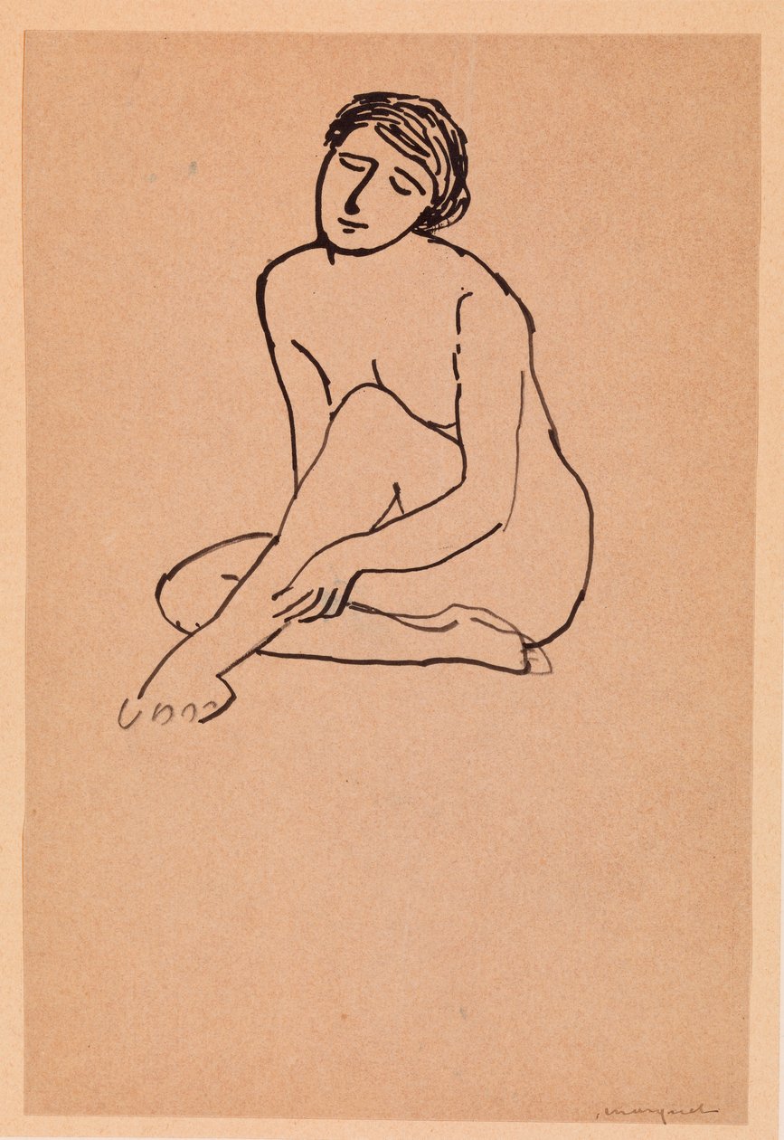 Donna nuda seduta da Albert Marquet