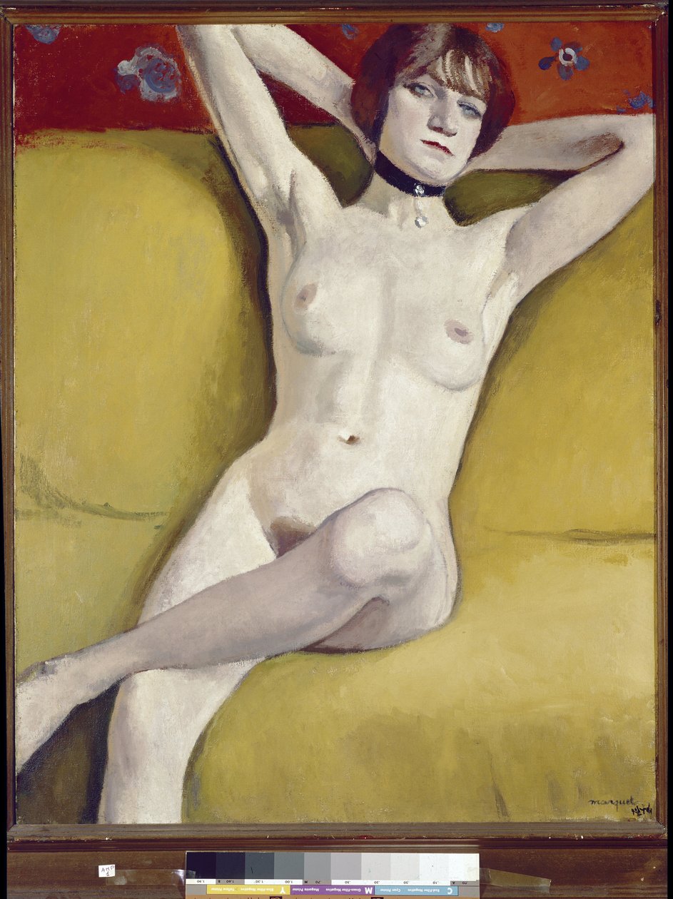 Nudo sul divano da Albert Marquet