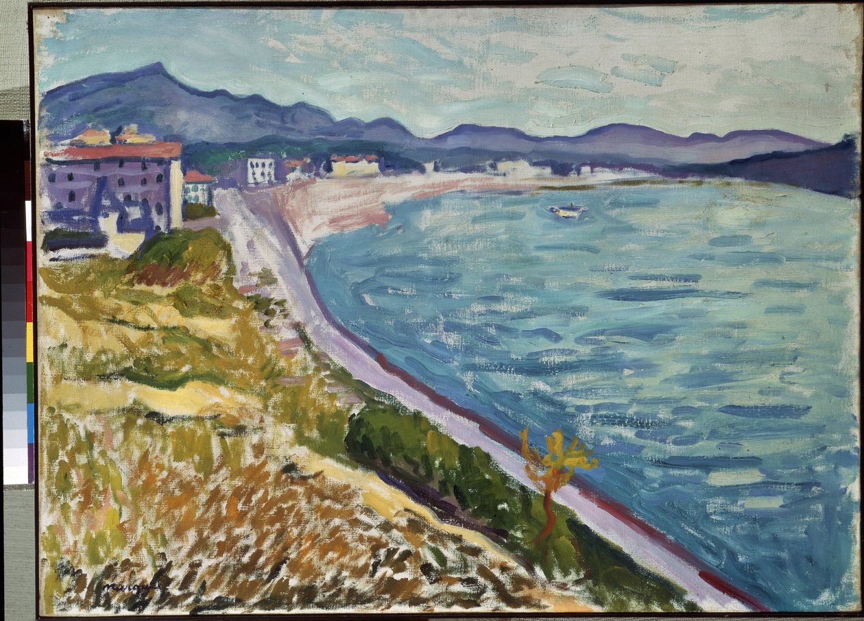 ""Saint Jean de Luz"" Vista della costa basca a Saint-Jean-de-Luz (Pyrénées Atlantiques). Dipinto di Pierre-Albert (Albert) Marquet (1875-1947) 1907 Olio su tela. Museo dell