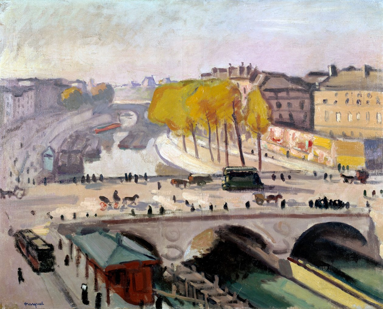 Il Pont Saint Michel e il Quai des Grands Augustins a Parigi da Albert Marquet