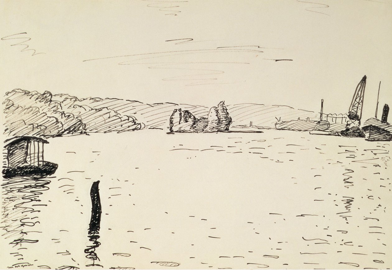 Vista nei dintorni di Rouen da Albert Marquet