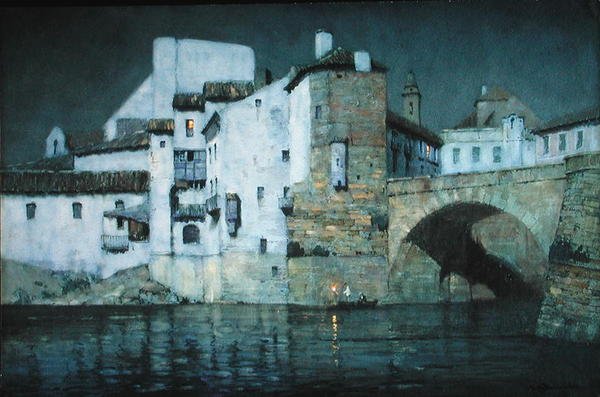 Chiaro di luna, Puente Genil, Spagna da Albert Moulton Foweraker