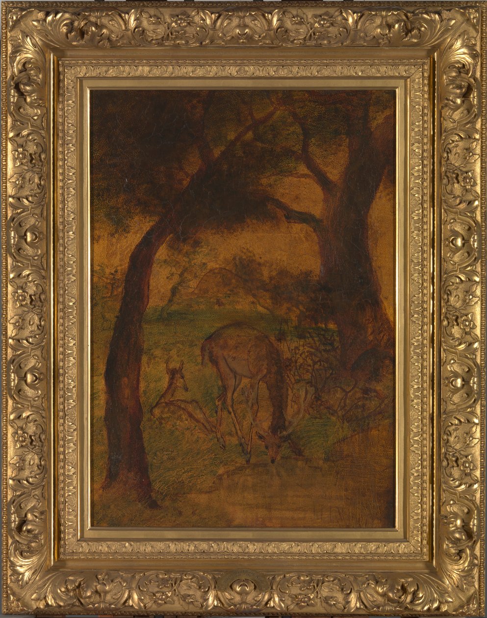 Un cervo che beve, ca. 1870s da Albert Pinkham Ryder