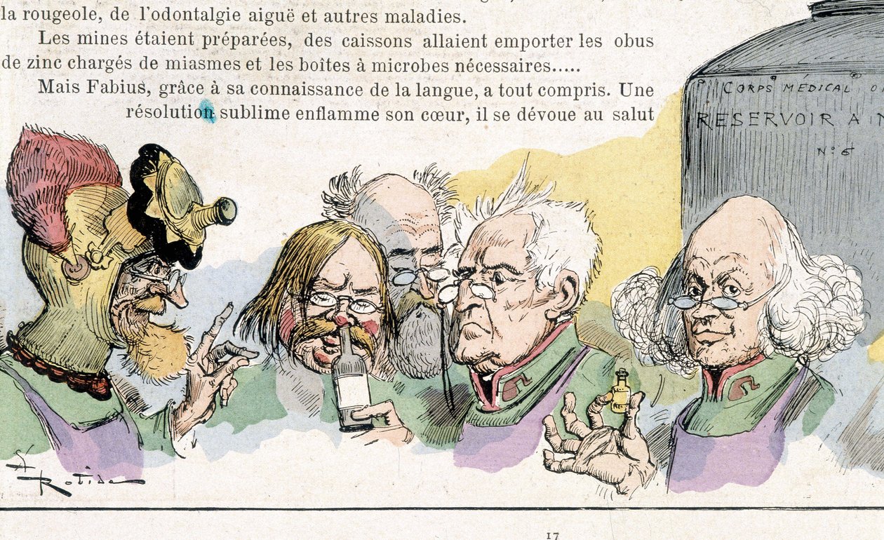 Anticipazione: studiosi, "Guerra nel XX secolo" (guerra chimica e batteriologica?) di Robida, n.d. da Albert Robida