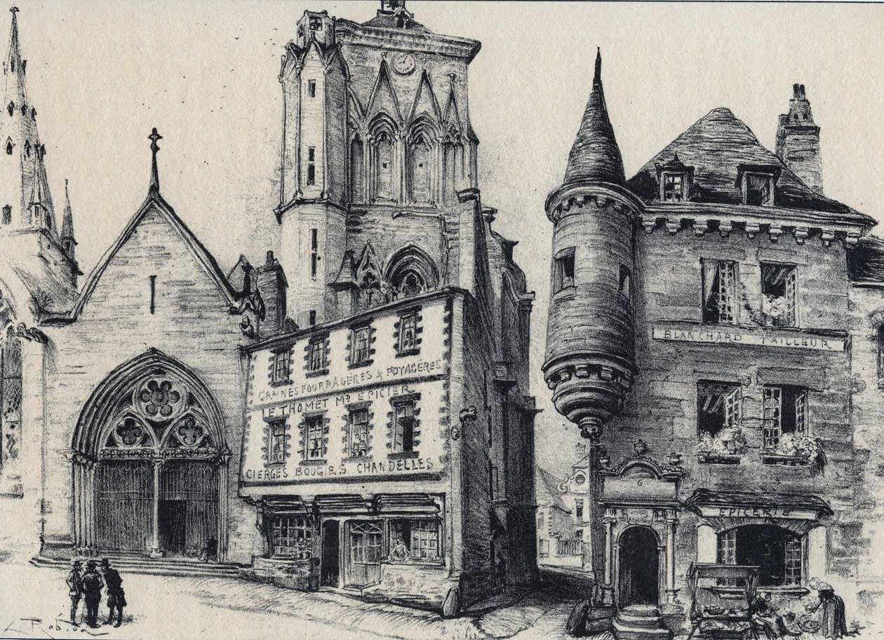 Grand rue de Guingamp nel dipartimento delle Côtes-d