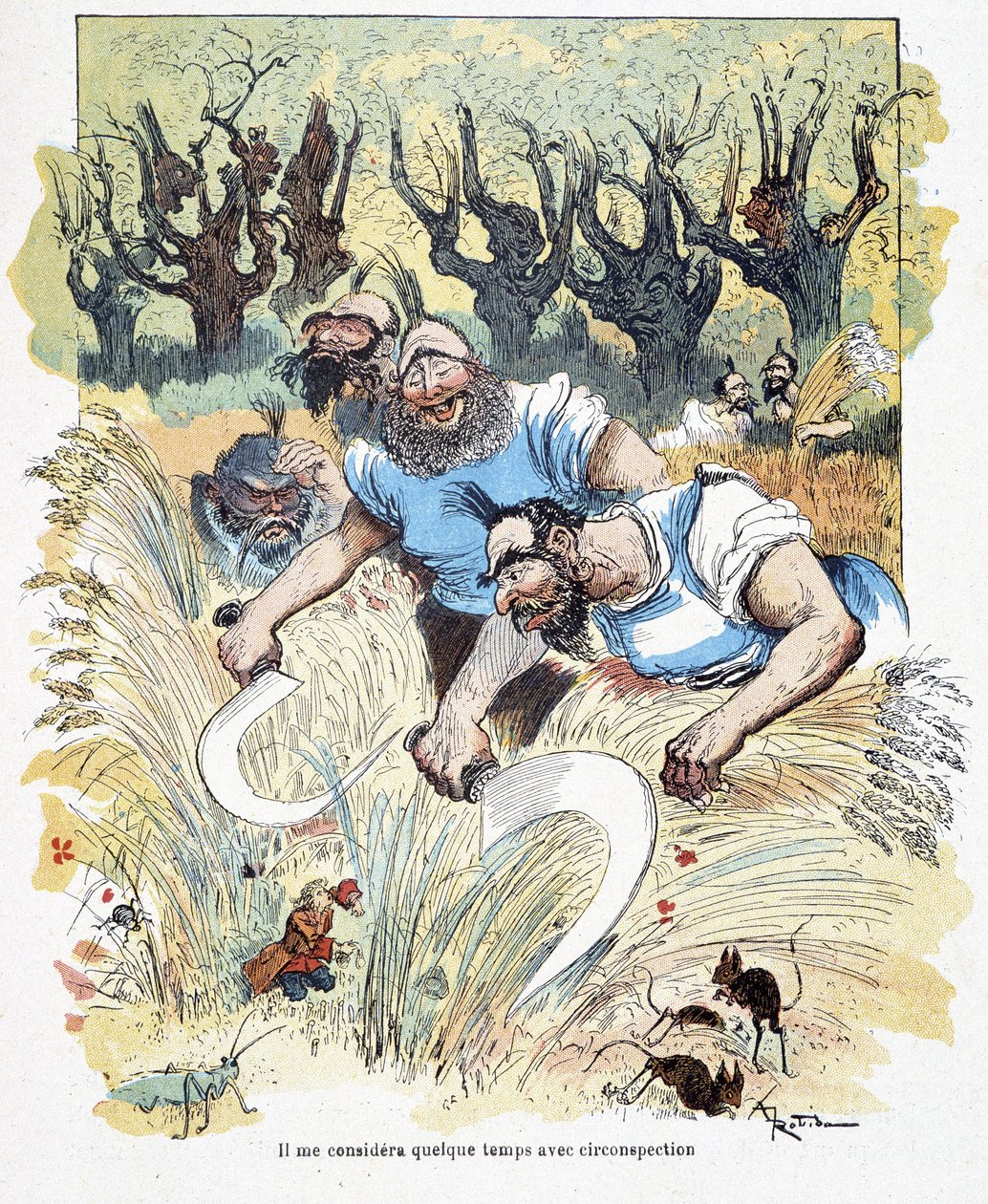 Gulliver nella Terra dei Giganti - in "I viaggi di Gulliver" di Swift, ill. di Robida da Albert Robida