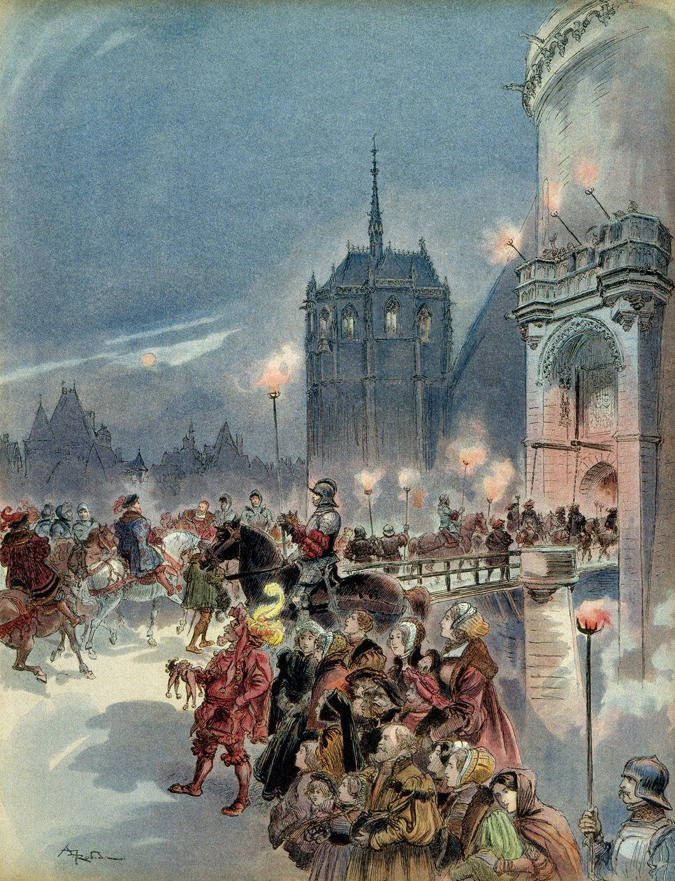 Ricevimento di Carlo V da Albert Robida