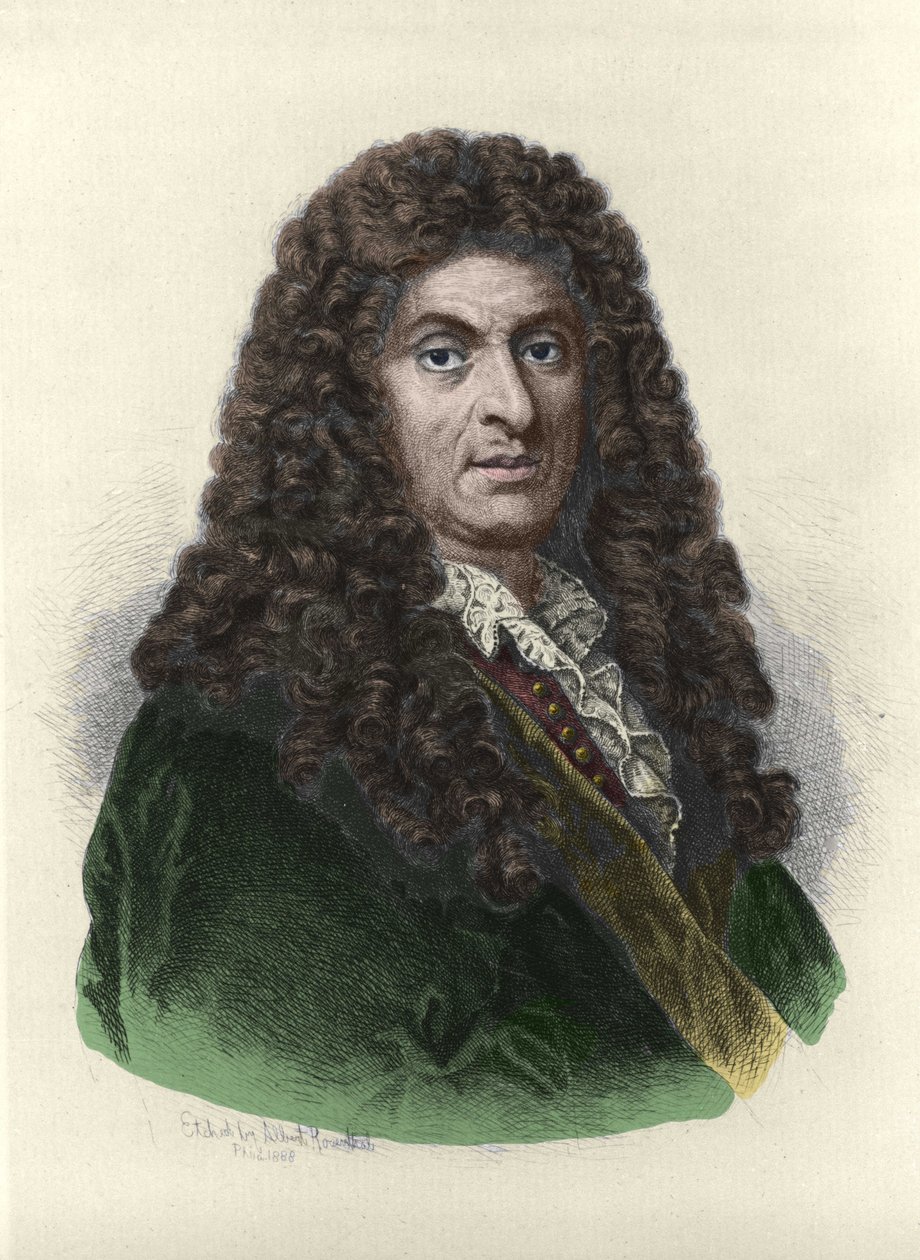 Ritratto di Henry Purcell (1659-1695), compositore inglese basato sul disegno di Albert Rosenthal da Albert Rosenthal
