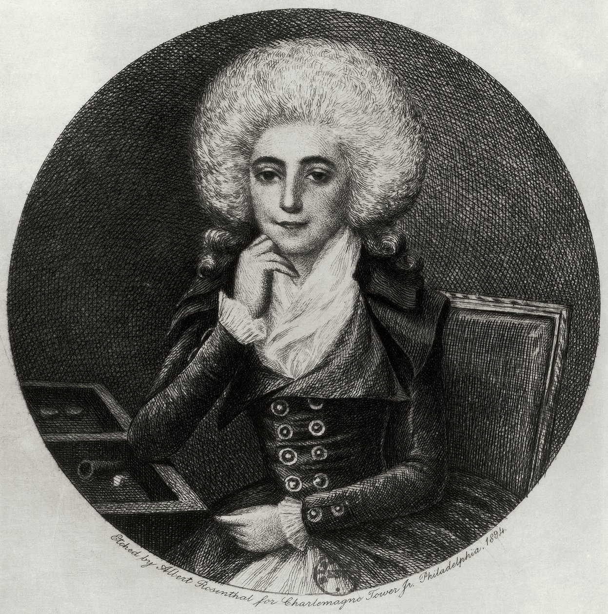Ritratto di Marie-Madeleine Pioche de La Vergne da Albert Rosenthal