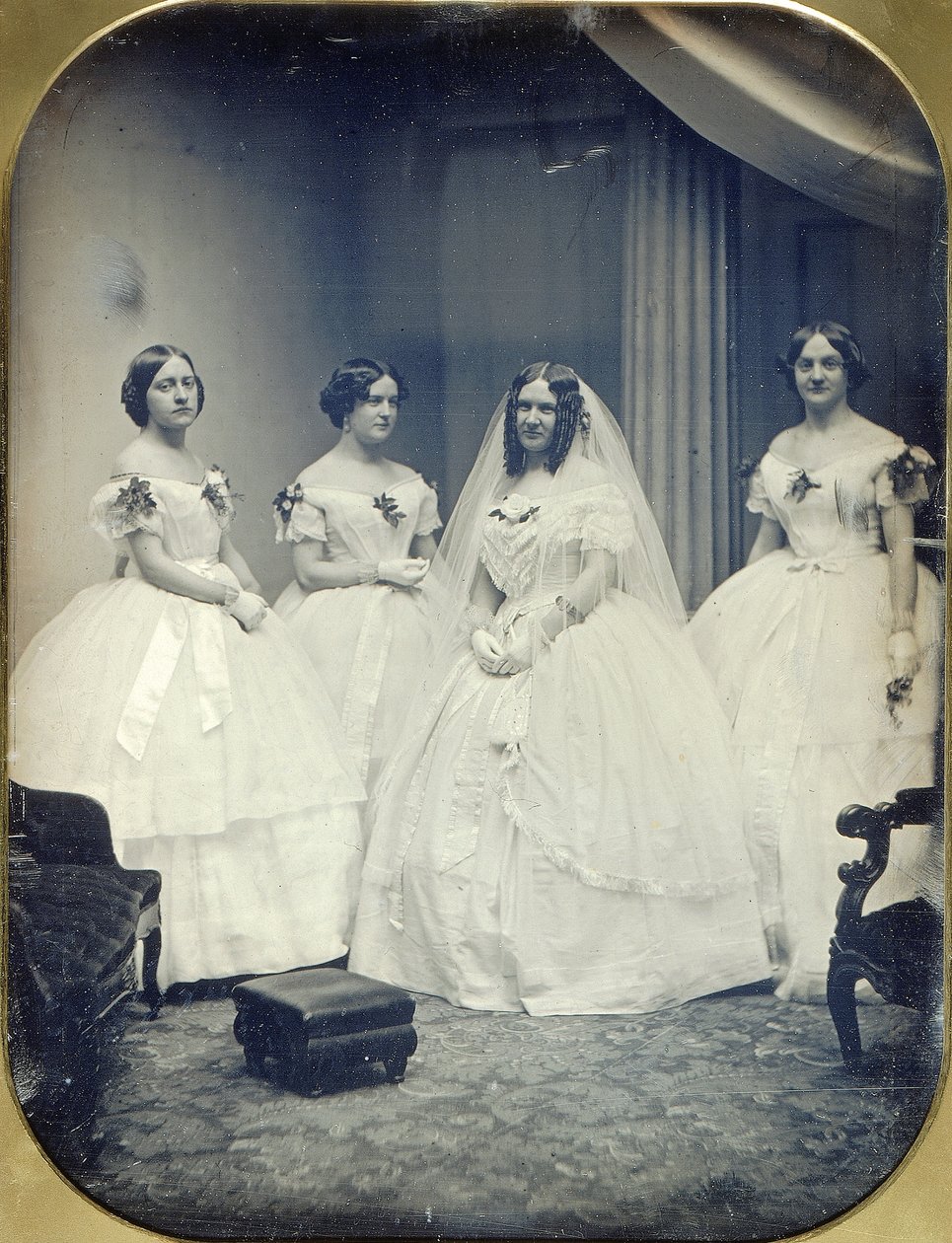 Una sposa e le sue damigelle da Albert Sands Southworth