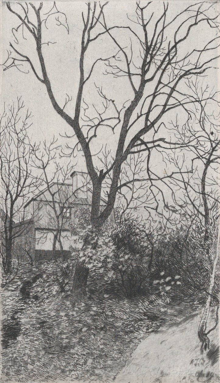 Autunno, dal portfolio della Società Svedese di Belle Arti, 1889 da Albert Theodor Gellerstedt