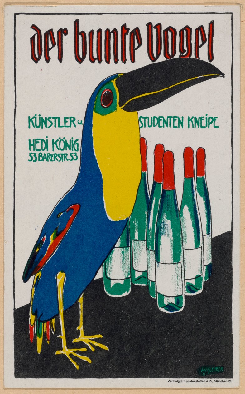Der bunte Vogel da Albert Weisgerber