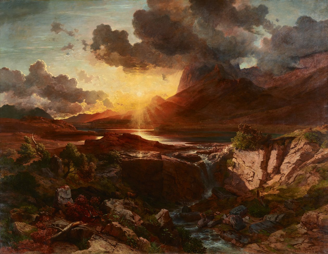 Tramonto sul Hintersee a Berchtesgaden da Albert Zimmermann