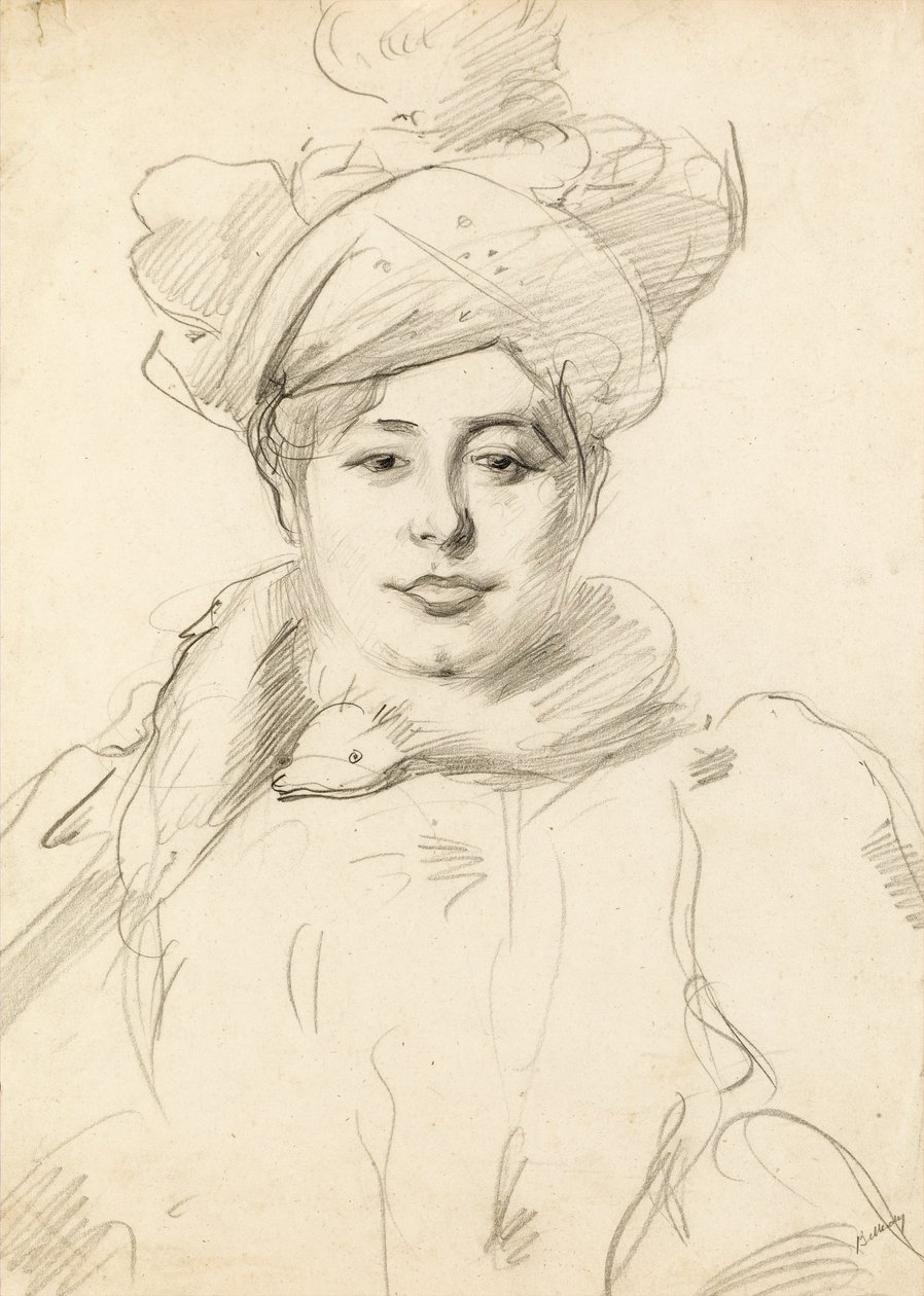 Donna con cappello, circa 1905 da Albert de Belleroche