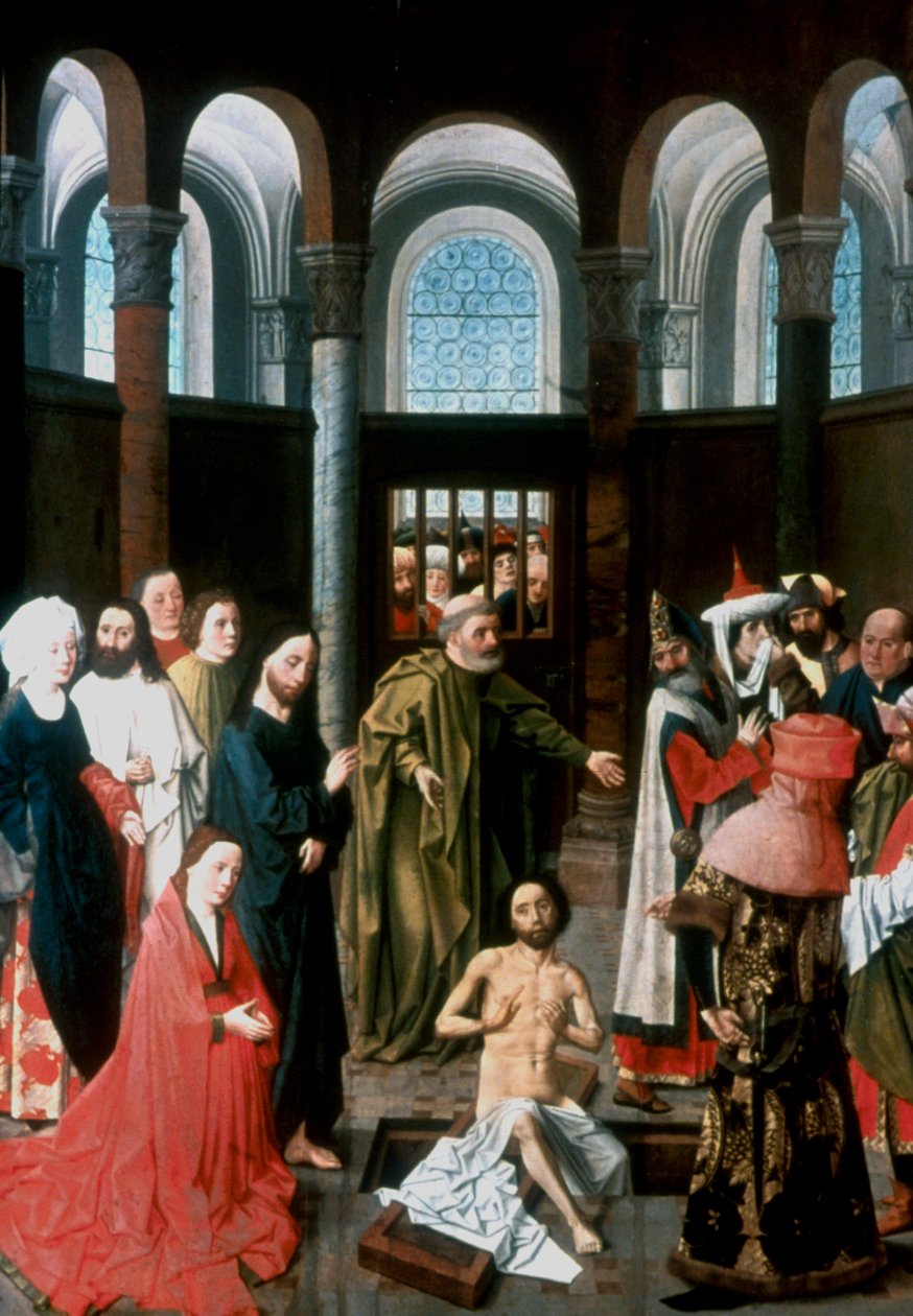 La resurrezione di Lazzaro, metà del XV secolo da Albert van Ouwater