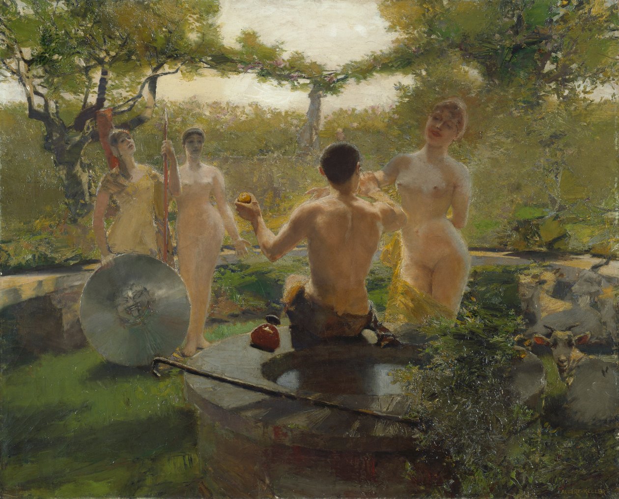 Il giudizio di Paride da Albert von Keller